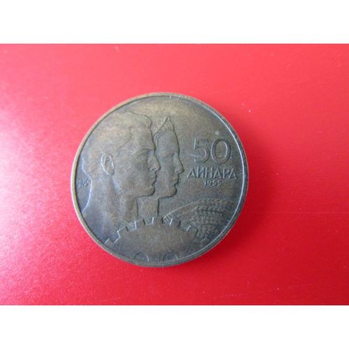 1955 YUGOSLAVIA 50 DINARA FREE POST. O