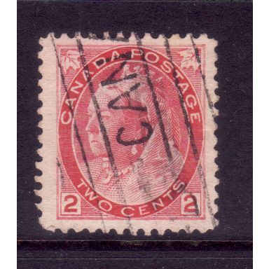 CANADA 1899 SG 155 2c ROSE CARMINE FINE USED#6