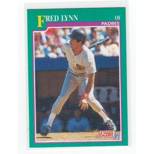 1991 Score Fred Lynn baseball card #554 – Padres