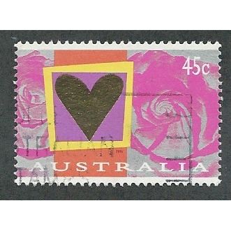 AUS 1996 45c 'ST VALENTINES DAY' FINE USED (EBID47-954)