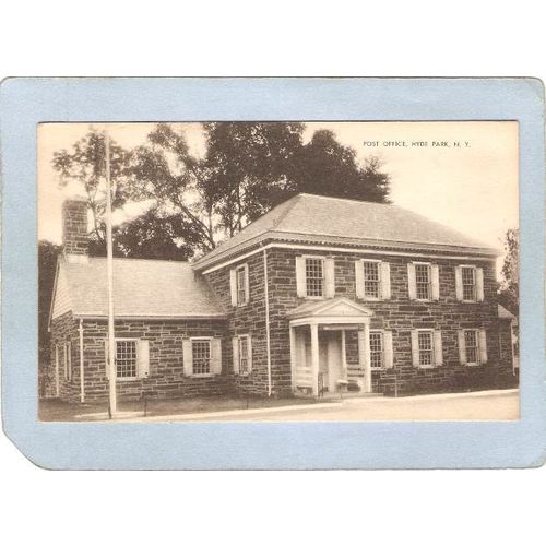 New York Hyde Park Post Office Photo Type Card ny_box4~2169