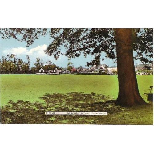 Lutterworth, Leicestershire - Cricket Ground - Frith postcard c.1960s