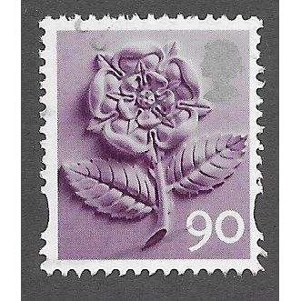 ENGLAND 90P 'TUDOR ROSE' (EN20) FINE USED (EBID76-243)