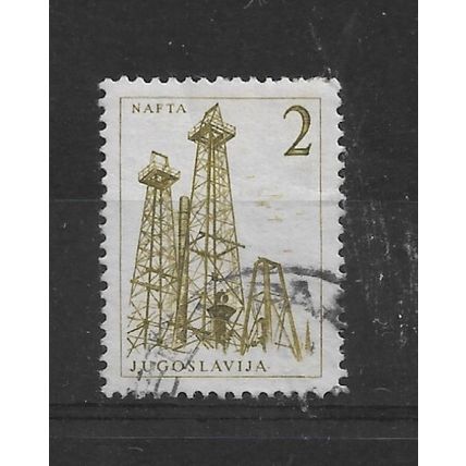 Yugoslavia.SG891 2d Oil Derricks,Nafta (Green).Fine Used.Feb23