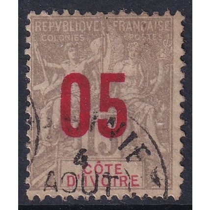 French Ivory Coast 1912 SG 38 Used (E-356 (11))