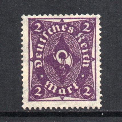 Germany - 1922 - 2mk Posthorn, Mint No Gum