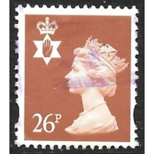 1971-93 Northern Ireland Definitive - SG NI81 26p Chestnut Queen Elizabeth C5