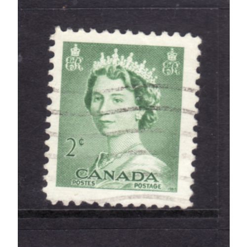 CANADA 1953 SG 451 2c GREEN FINE USED#2