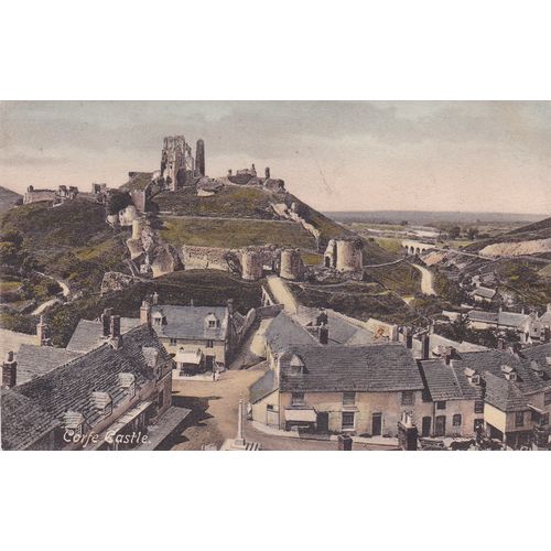Corfe Castle Dorset Postcard (Dor75659)