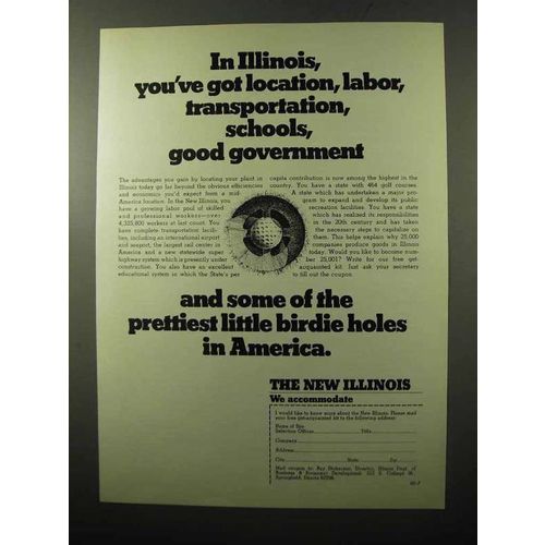 1970 Illinois Business & Economic Development Ad - Location, Labor