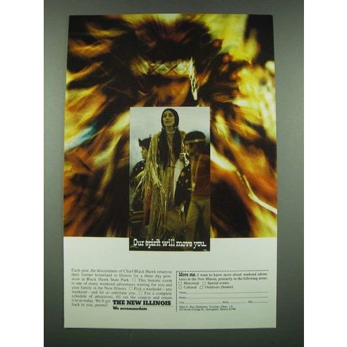 1970 Illinois Tourism Ad - Our Spirit Will Move You