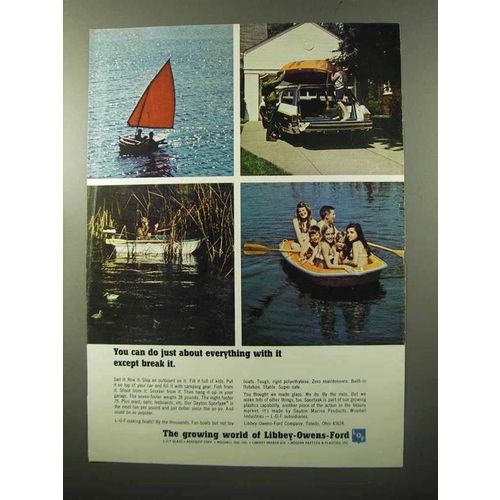 1970 Libbey-Owens-Ford Dayton Sportyak Boat Ad