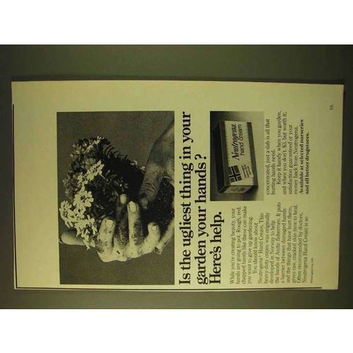 1979 Neutrogena Hand Cream Ad - Ugliest in Your Garden