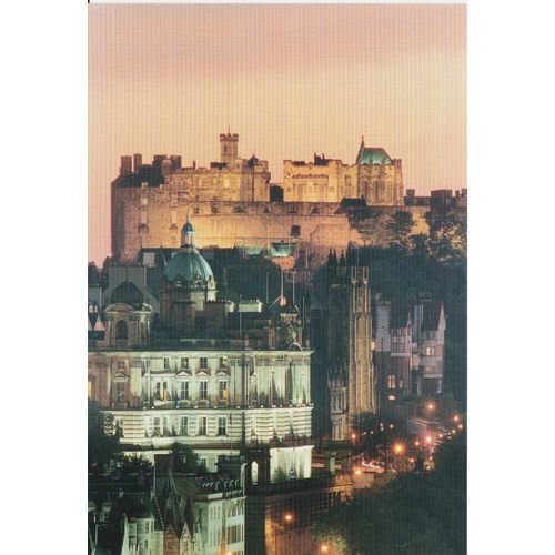 E112: Edinburgh: Edinburgh Castle at dusk.