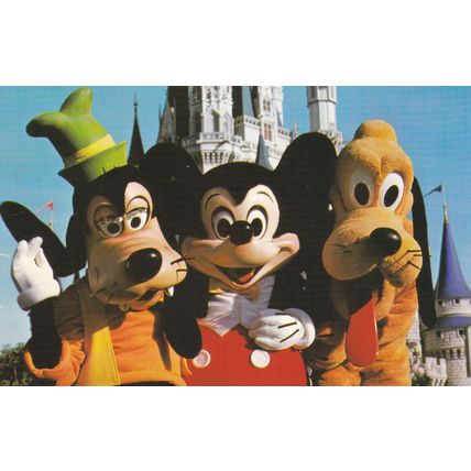 Disneyland & Disney World - Lot of 5 - Vintage Postcards