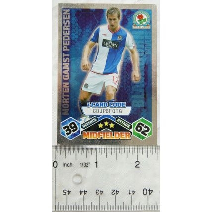 2009/10 Topps Match Attax Trading Card - Morten Gamst Pedersen, Blackburn Rovers