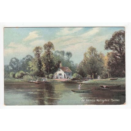 The Old Lockhouse Wallingford Postcard 1907 Oxfordshire