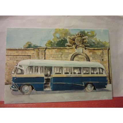 1963 BEDFORD SLD BUS. unused postcard Maximim card no 22. COACH =