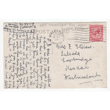 Empress Road Liscard Postcard 1924 Wirral Merseyside