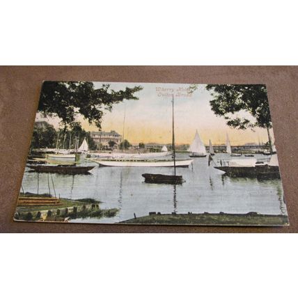 1904 fr postcard - Pretty scene, Wherry Hotel, Oulton Broad - Norfolk