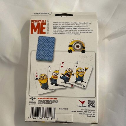 Illumination Despicable Me Minion Jumbo Playing Cards Crazy 8's Go Fish & More