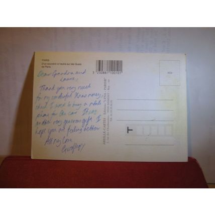 BOOK & PICTURE SELLER, THE WATERFRONT, PARIS, FRANCE used postcar #