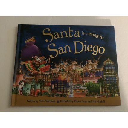 NEW Santa is Coming to San Diego Hardcover Book
