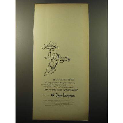 1960 Copley Newspapers Advertisement - The San Diego Union and Evening Tribune