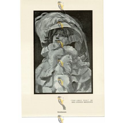 Grey Veil, Mrs Sydney Bristowe, Book Illustration (Print), c1910