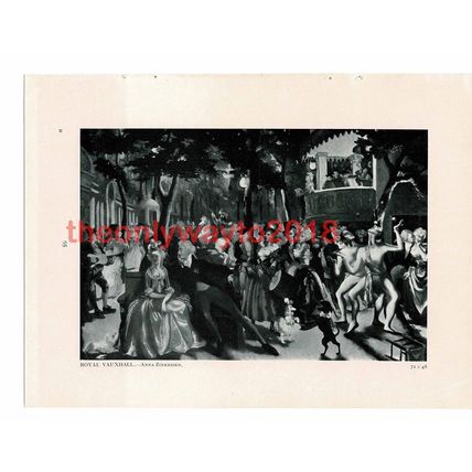 Royal Vauxhall, Anna Zinkeisen, Book Illustration (Print), 1940