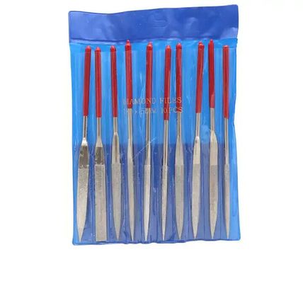 10 DIAMOND NEEDLE FILE SET JEWELLERY GLASS METAL STONE MODELING TRAINS CRAFT ART