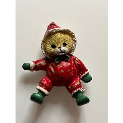 FRIDGE MAGNET - BABY BEAR IN CHRISTMAS OUTFIT