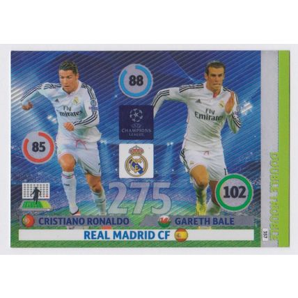 Panini Adrenalyn XL Ch League Cards 2014-15 #357 Ronaldo / Bale (Real Madrid CF)