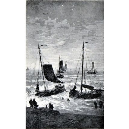 DUTCH SURF BOATS 1893 Hendrik Willem Mesdag PRINT