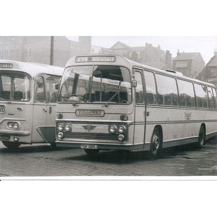 Black & White Photograph of Yelloway Motor Services Ltd. of Rochdale - TDK 689J