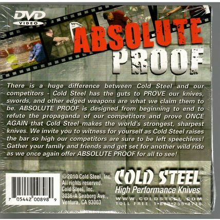DVD - Cold Steel High Performance Knives promotional DVD - NEW & SEALED