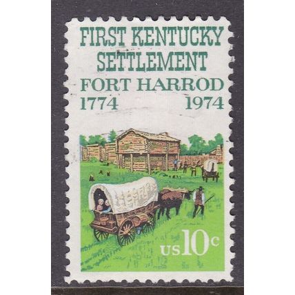 United States 1974 Fort Harrod 10c Fine Used SG 1540 VGC