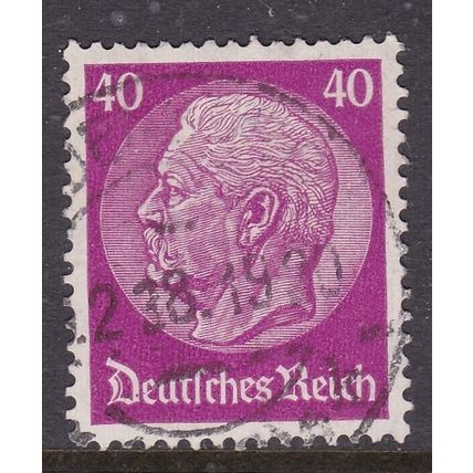 Germany 1934 President von Hindenburg 40pf Fine Used SG 505b VGC
