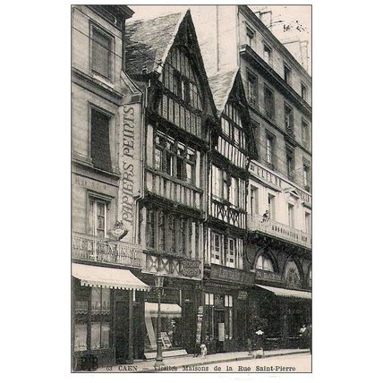 14 - Caen - Vieilles maisons de la Rue saint Pierre