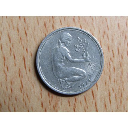 1974g 50 Pfennig Germany Coin