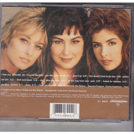 Wilson Phillips : Shadows And Light. (1992) CD album