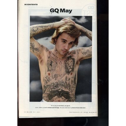 GQ Magazine JUSTIN BIEBER "IS YOUNG & FREE" VINCE STAPLES NEW ISSUE May 2021