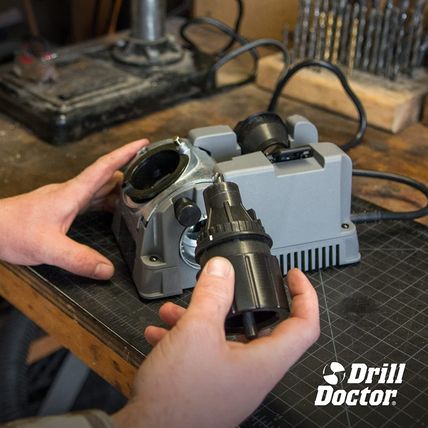 Drill Doctor DD750X Electric Drill Bit Sharpener, 3/32-3/4" High-Speed, Portable