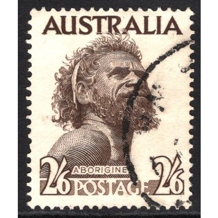AUSTRALIA 1950/57: KING GEORGE VI DEFINITIVES - 2/6 GWOYA JUNGARAI USED (G2)