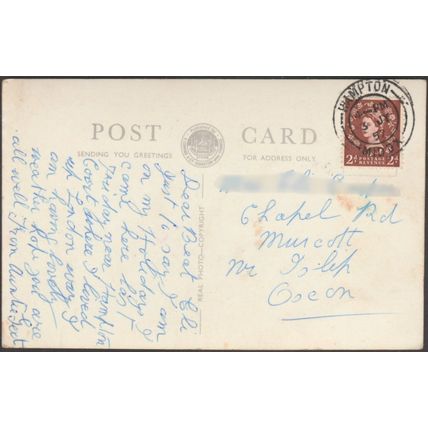 The Ghost of Hampton Court Palace, Middlesex, 1957 - Coward RP Postcard