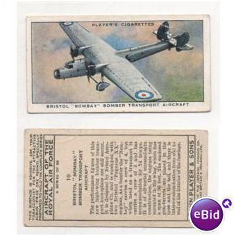 Vintage 1938 John Player Cigarette card Aircraft of the Royal Air Force no.10