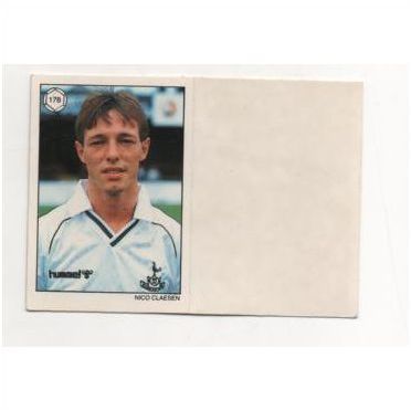 Topps Saint n Greavsie small single sticker card No.178 Nico Claesen