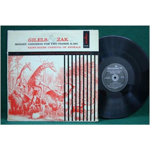 Gilels & Zak, Piano - Mozart: Concerto for 2 Pianos/Saint-Saens - MC 2006 - EX