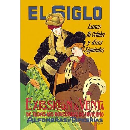 El Siglo: Exposicion y Venta 20 x 30 Poster