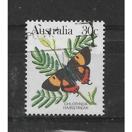 Australia.SG792a 30c Chlorinda Hairstreak (butterfly).Fine Used.Jan22b